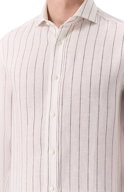 Льняная рубашка BRUNELLO CUCINELLI, арт. MM6860028, фото 5