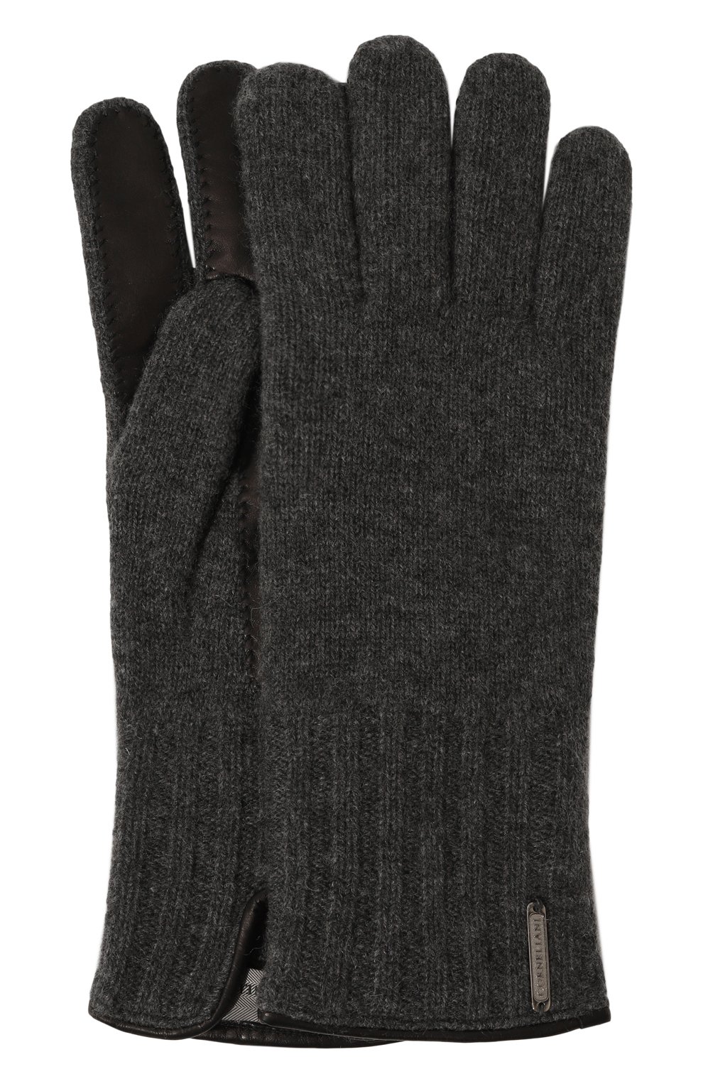 Кашемировые перчатки с кожаной отделкой CORNELIANI, арт. 94Q324-9420576, фото 1