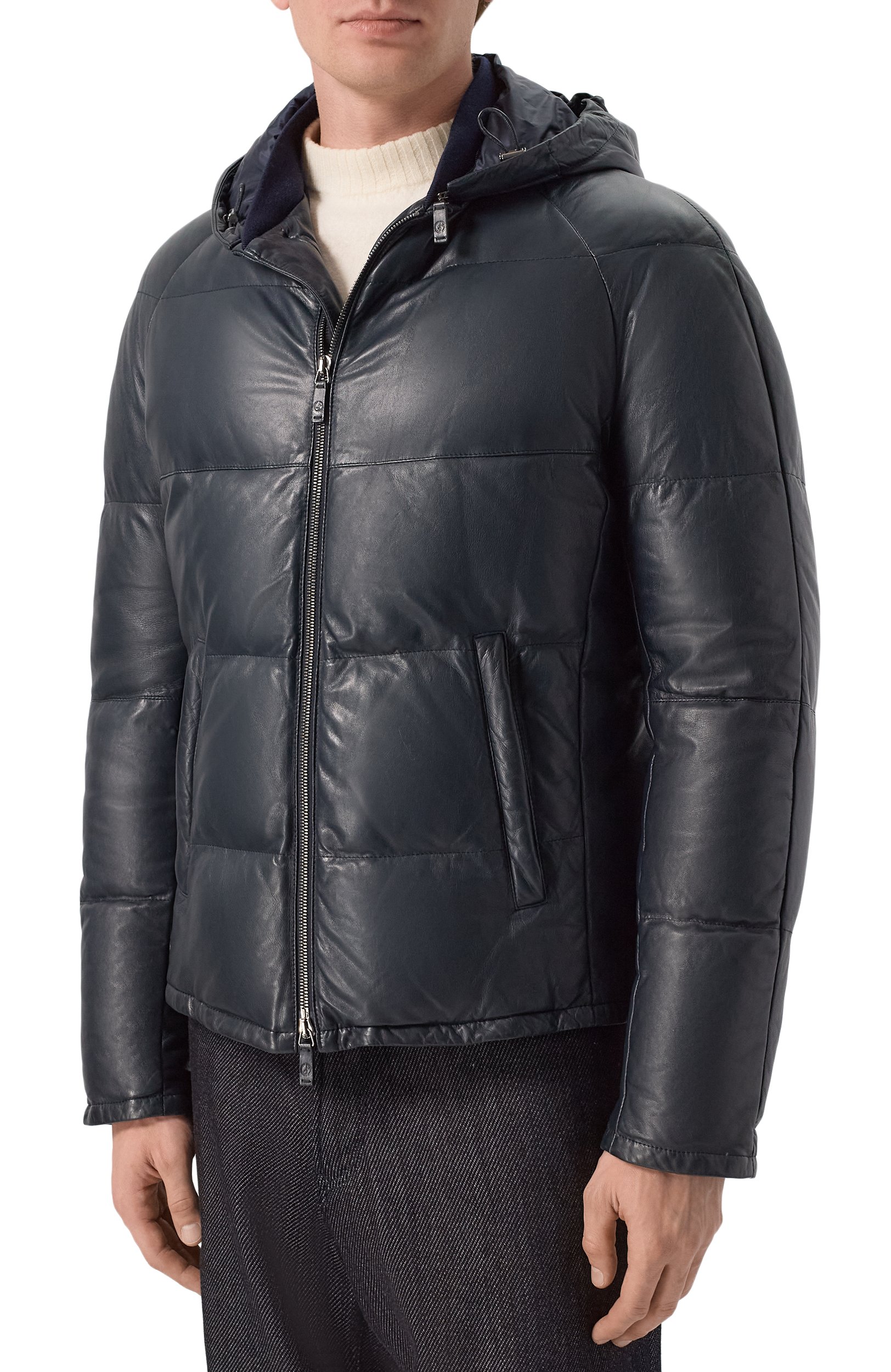 Кожаный пуховик GIORGIO ARMANI, арт. 5SR50P/5SP50, фото 3