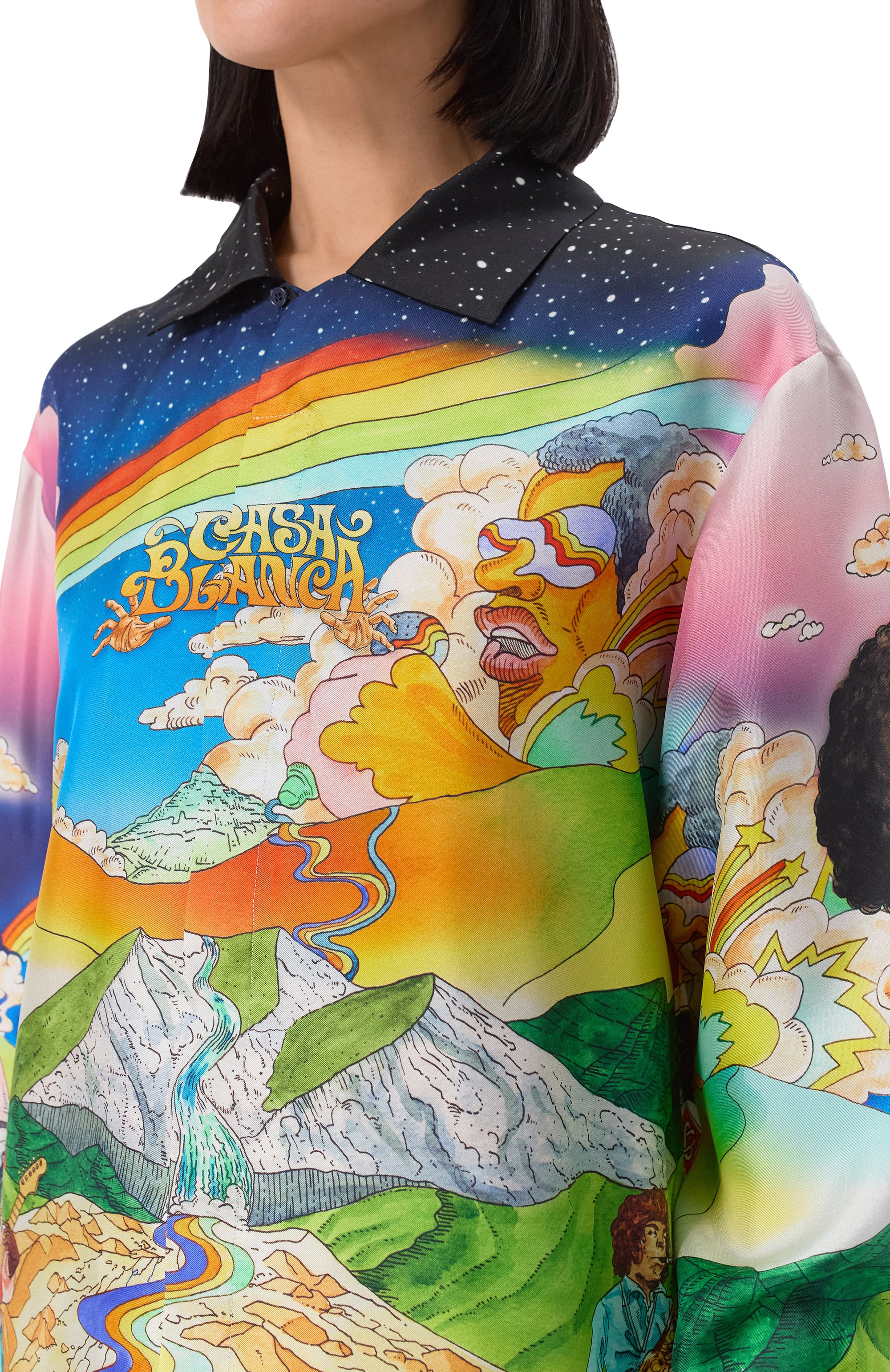 Шелковая рубашка CASABLANCA, арт. U-WS25-SH-006-07, фото 5