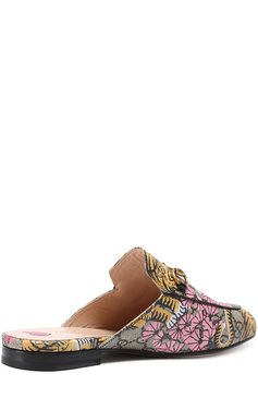 Женские сабо princetown из текстиля с принтом GUCCI разноцветного цвета, арт. 460881/K6D70 | Фото 3 (Каблук высота: Низкий; Подошва: Плоская; Материал внешний: Текстиль, Резина, Пластик; Материал внутренний: Натуральная кожа)