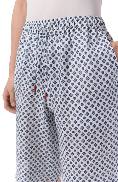 Льняные шорты KITON белого цвета по цене 174500 руб., арт. UPN005H09719, фото 5 Льняные шорты KITON, арт. UPN005H09719, фото 5