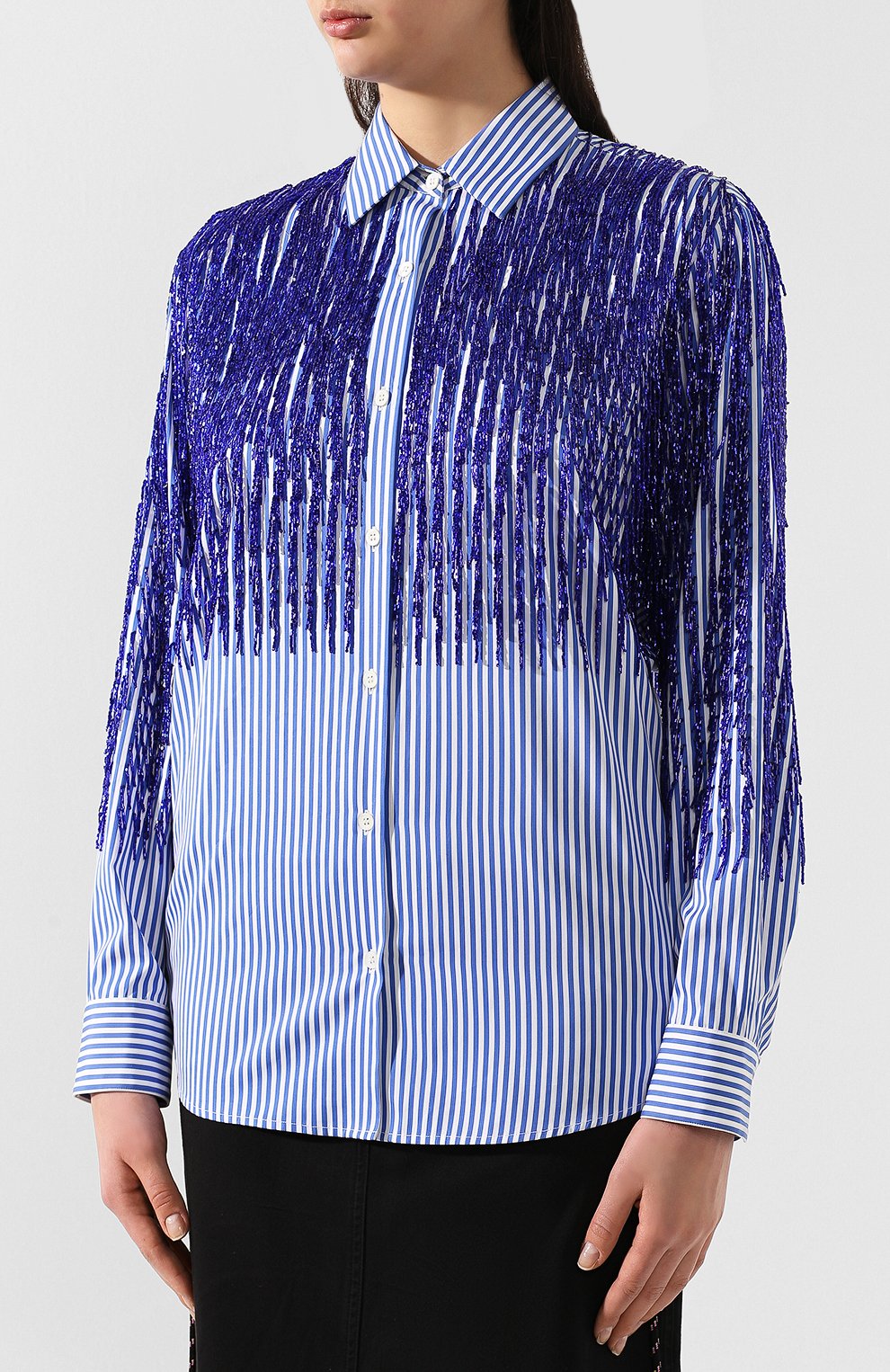 Хлопковая рубашка DRIES VAN NOTEN, арт. 191-10755-7215, фото 3