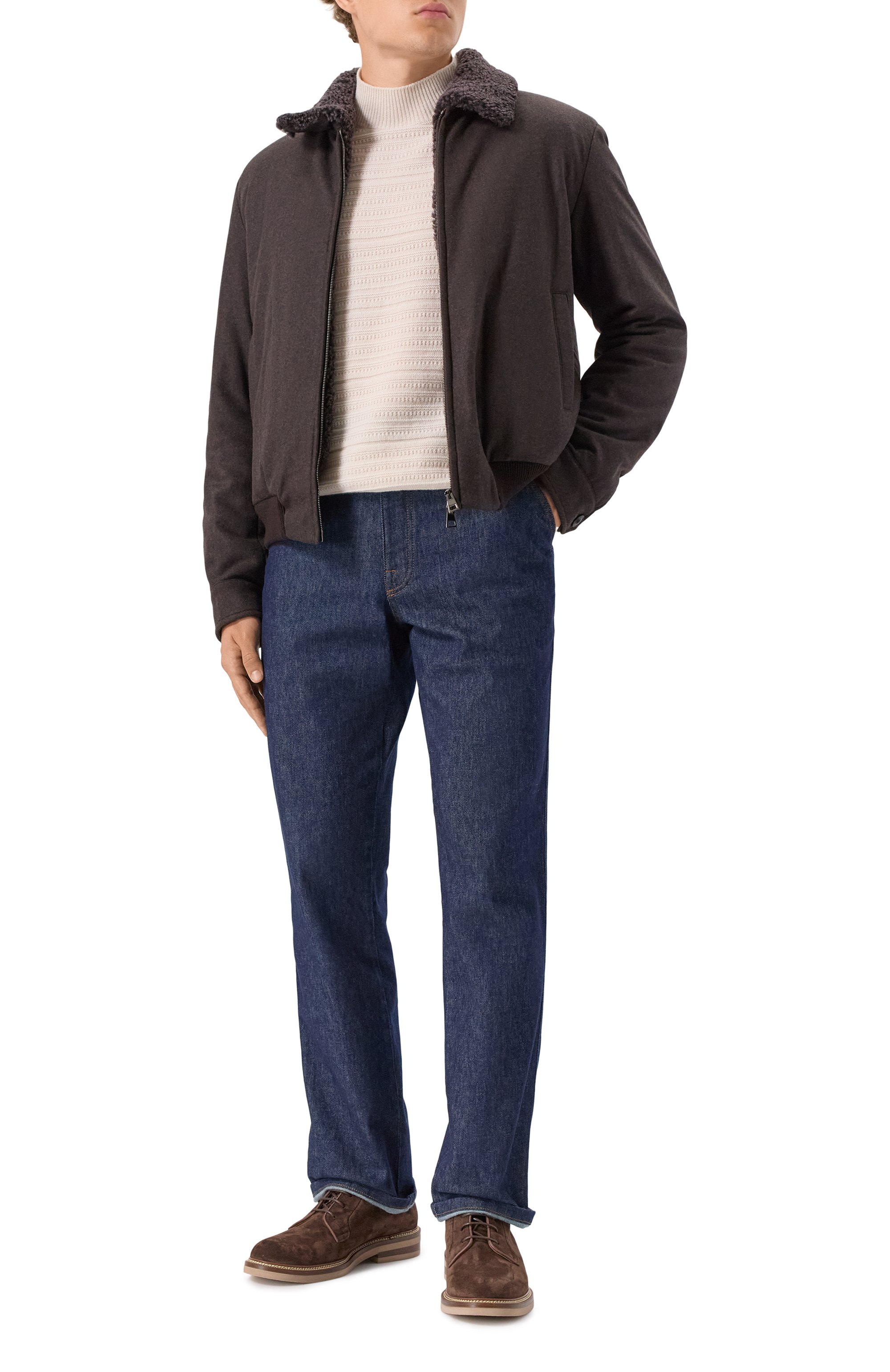 Бомбер с подкладкой из овчины ANDREA CAMPAGNA, арт. 25U411-VIT2S28X, фото 2