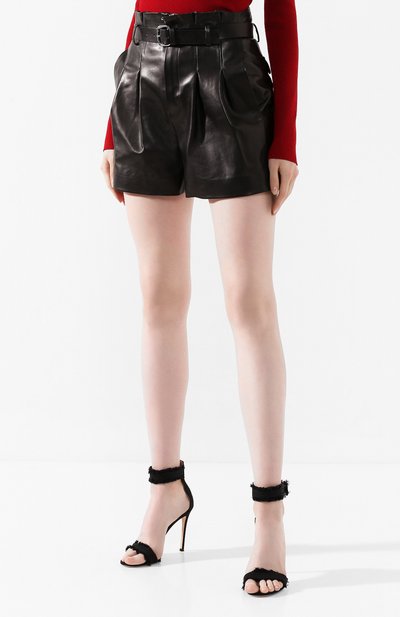 Кожаные шорты REDVALENTINO, арт. SR0NH00I/4L2, фото 3