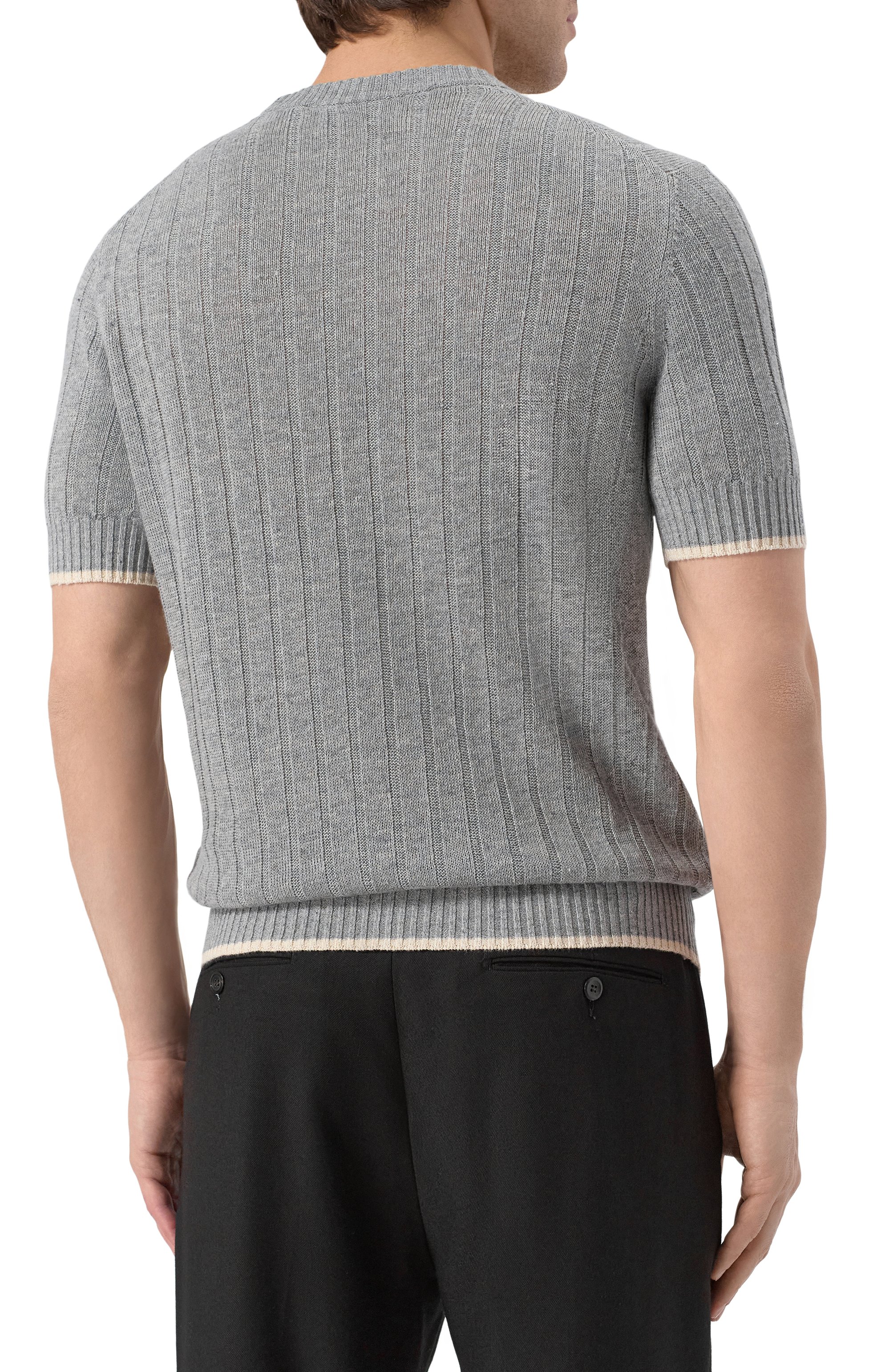 Джемпер изо льна и хлопка BRUNELLO CUCINELLI, арт. M2L707600, фото 4