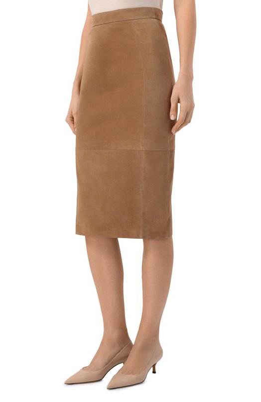 Замшевая юбка MVST M25.2PW.L912/L010 SUEDE Бежевый  M25.2PW.L912/L010 SUEDE Фото 3