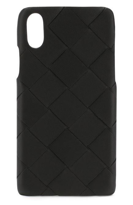 Кожаный чехол для iphone x BOTTEGA VENETA черного цвета, арт. 580150/V00BL | Фото 1 (Женское Кросс-КТ: Кожа iPhone; Материал: Кожа; Статус проверки: Проверена категория; Материал внутренний: Не назначено; Нос: Не проставлено; Региональные о�граничения белый список (Axapta Mercury): Не проставлено)