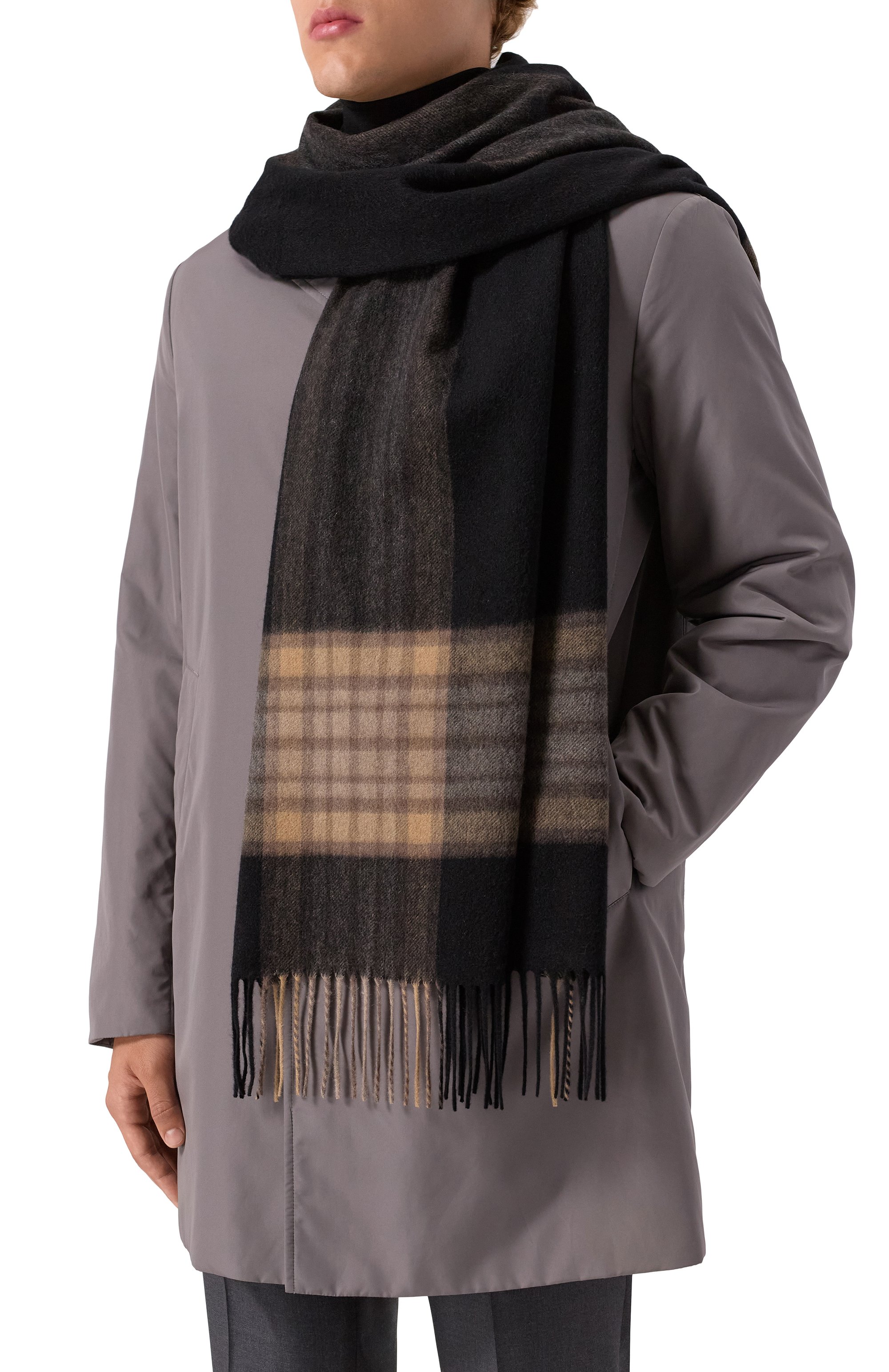 Кашемировый шарф KITON, арт. USCIACK0254H05, фото 2