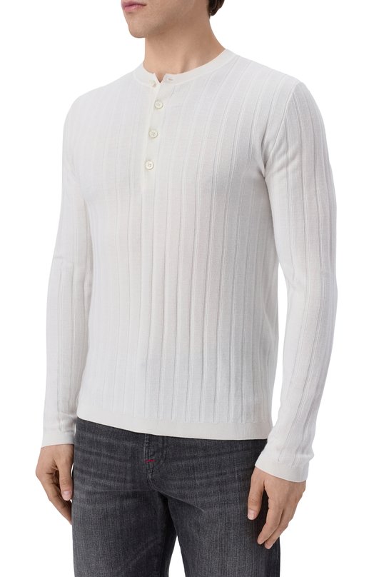 Джемпер из кашемира и шелка Brioni UMFW0L/PDK04 Белый  UMFW0L/PDK04 Фото 3