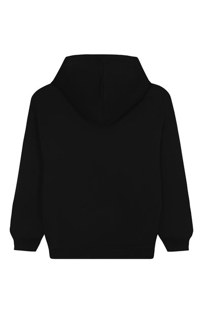 Хлопковое худи MOSCHINO черного цвета по цене 18600 руб., арт. HUF098/LCA77/10-14, фото 2 Хлопковое худи MOSCHINO, арт. HUF098/LCA77/10-14, фото 2