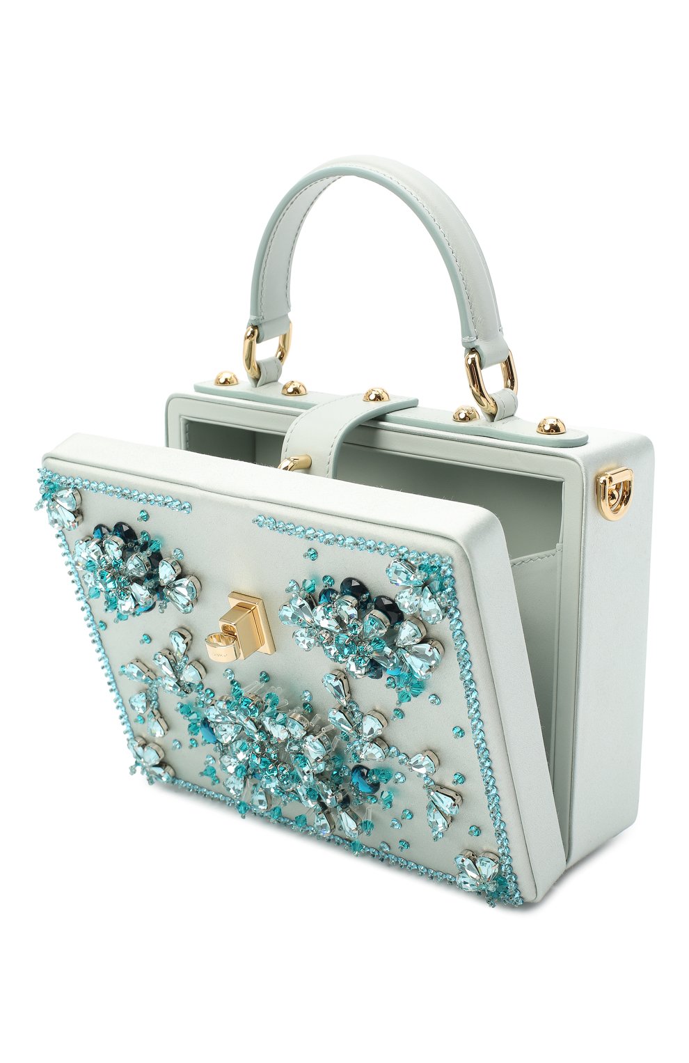 Сумка dolce box DOLCE & GABBANA голубого цвета по цене 415500 руб., арт. BB5970/AW128, фото 4 Сумка dolce box DOLCE & GABBANA, арт. BB5970/AW128, фото 4