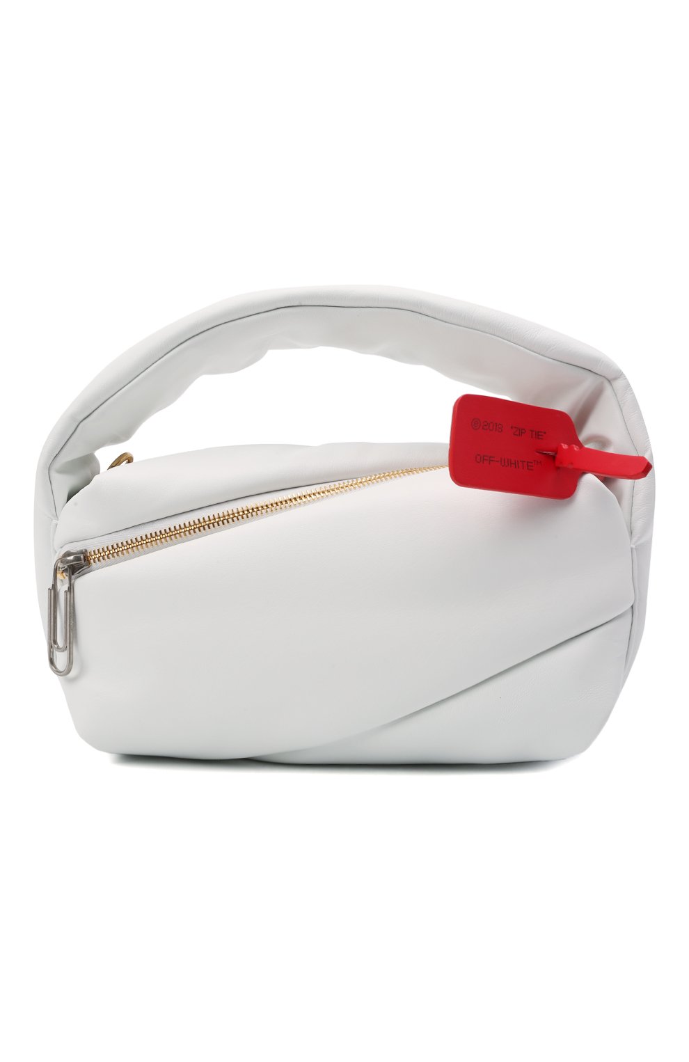 Сумка pump pouch OFF-WHITE белого цвета по цене 139500 руб., арт. 0WNP007F21LEA001, фото 1 Сумка pump pouch OFF-WHITE, арт. 0WNP007F21LEA001, фото 1