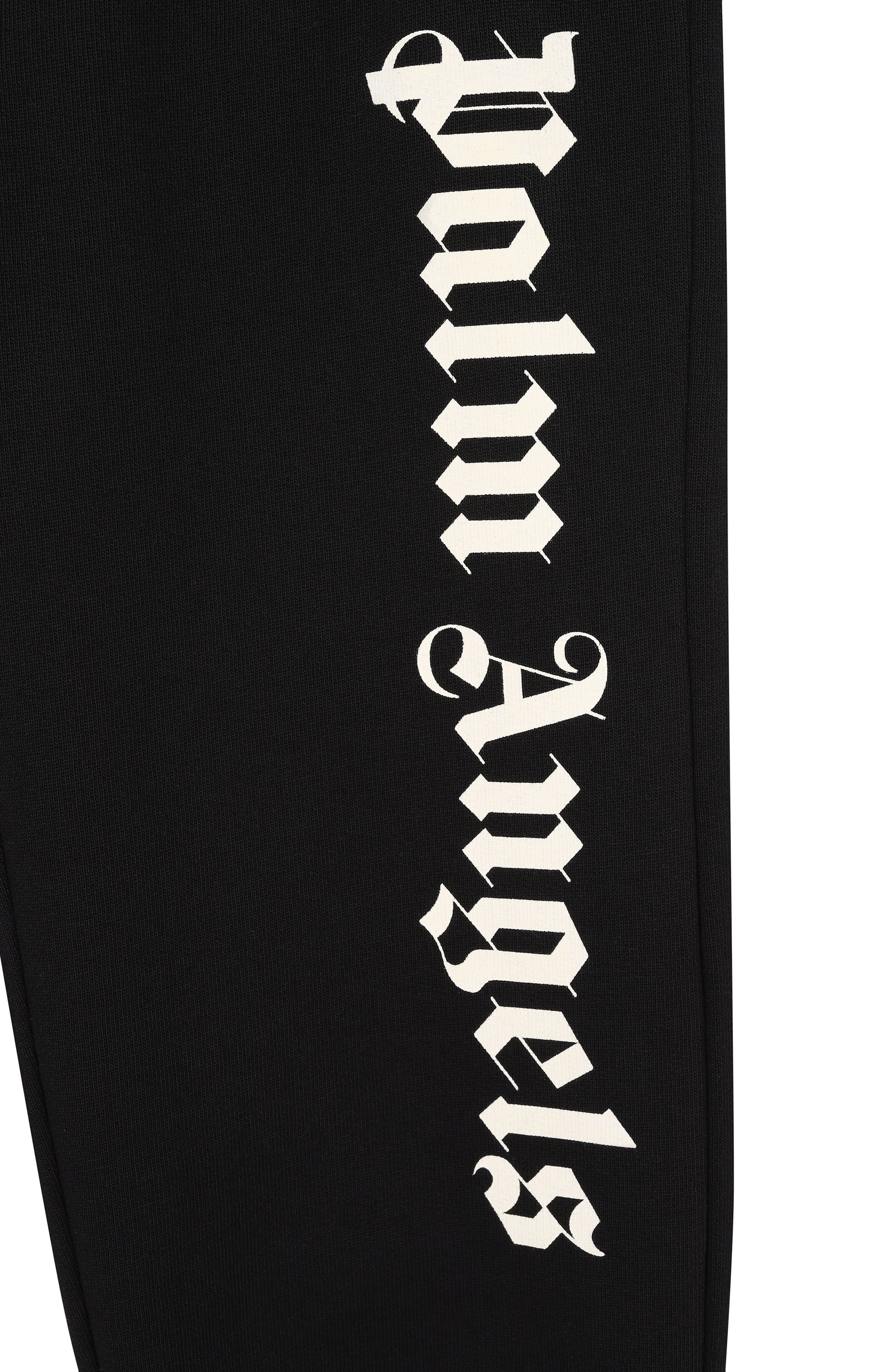 Хлопковые джоггеры PALM ANGELS черного цвета по цене 15950 руб., арт. PBCH008S26FLE001, фото 3 Хлопковые джоггеры PALM ANGELS, арт. PBCH008S26FLE001, фото 3