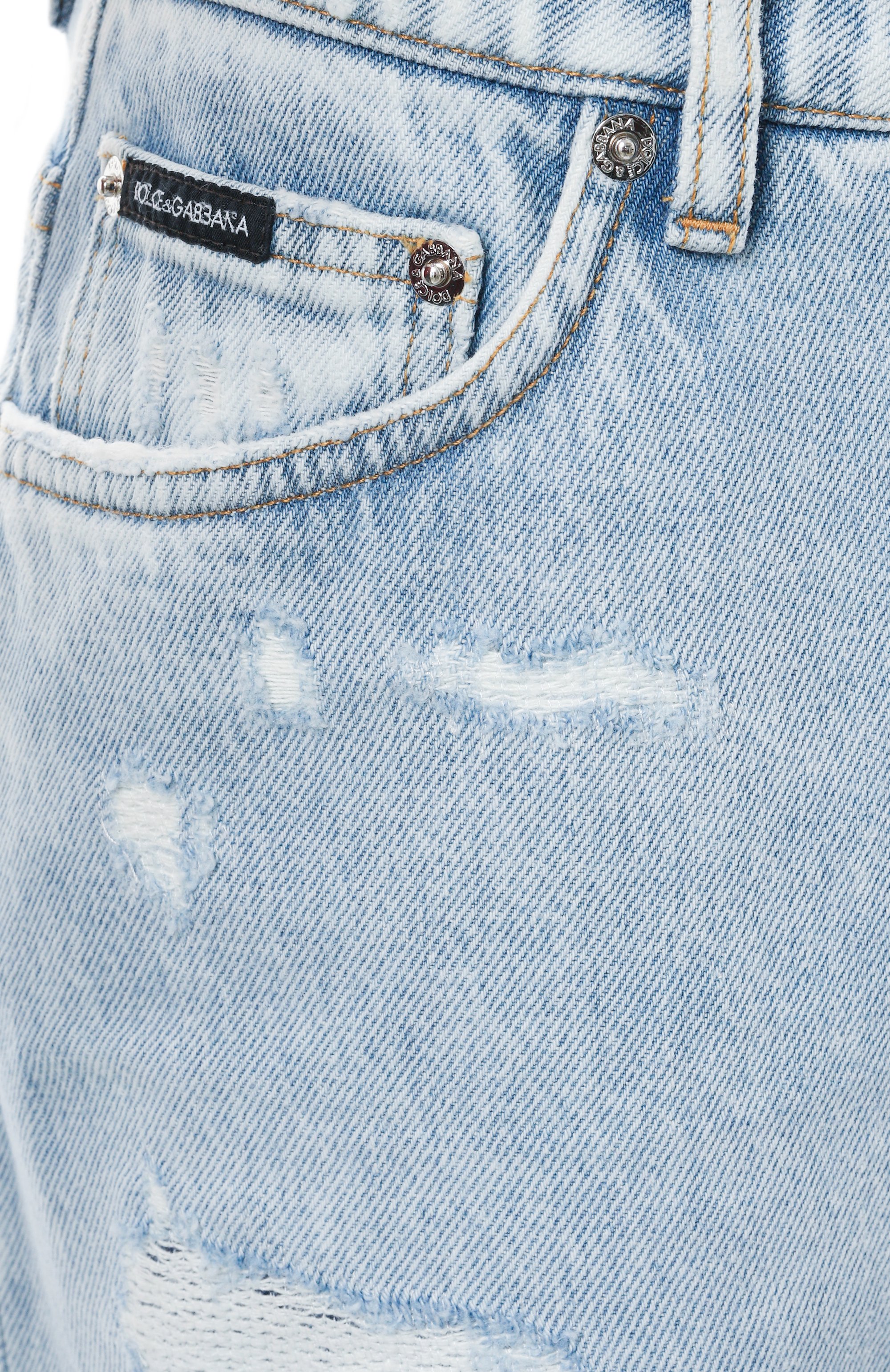 Джинсы DOLCE & GABBANA голубого цвета по цене 106500 руб., арт. FTC7CD/G8LV9, фото 6 Джинсы DOLCE & GABBANA, арт. FTC7CD/G8LV9, фото 6