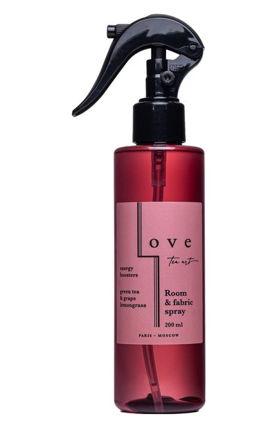 Спрей для белья и дома зеленый чай виноград и лемонграсс LOVE TEA ART, арт. 4603805890416, фото 1