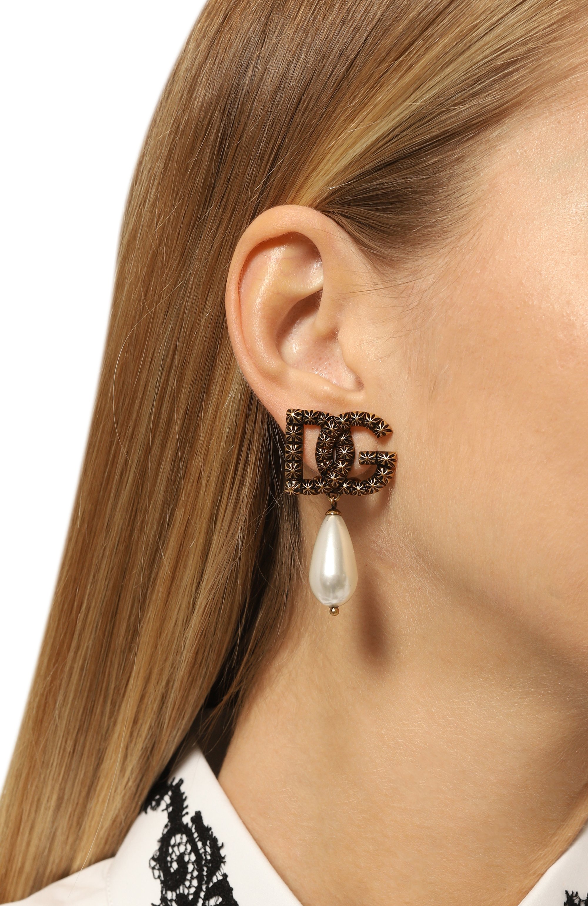 Клипсы DOLCE & GABBANA, арт. WEQ6L1 W1111, фото 2