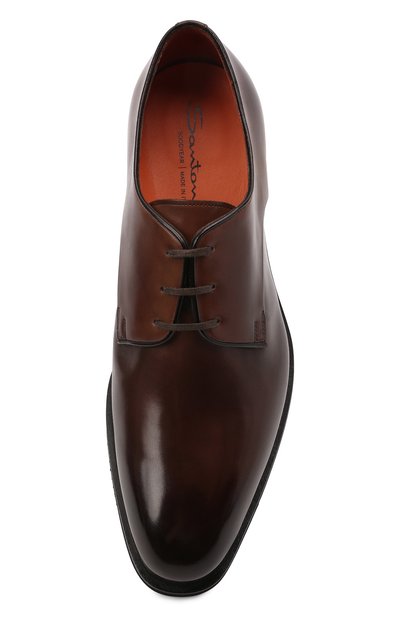 Кожаные дерби SANTONI, арт. MCLG16204SI2EVRTT50, фото 5