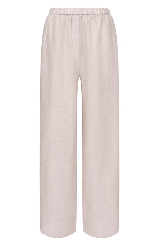 Льняные брюки 12 STOREEZ 137460 Кремовый 137460