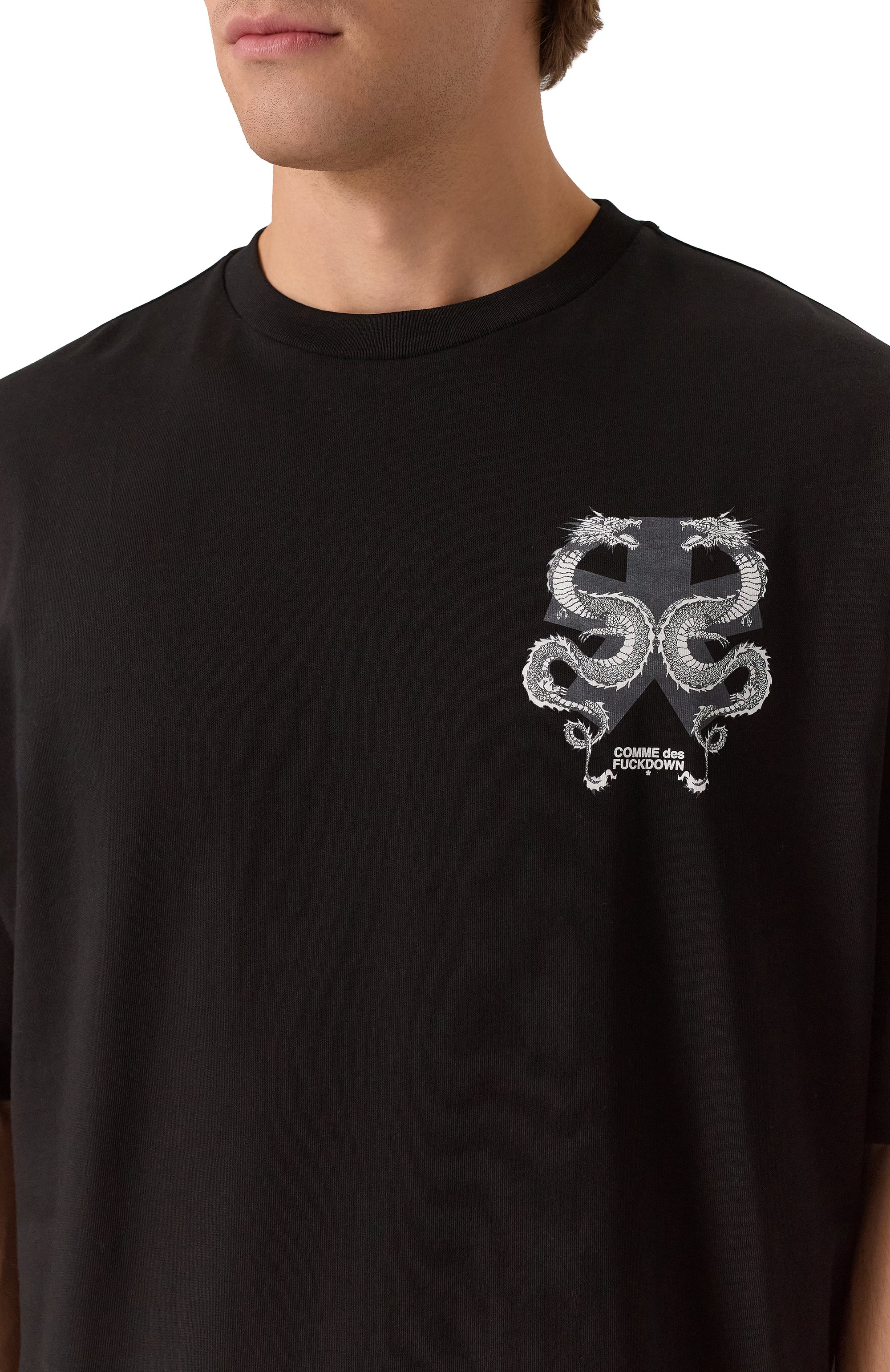 Хлопковая футболка COMME DES FUCKDOWN, арт. CFABM01846, фото 5