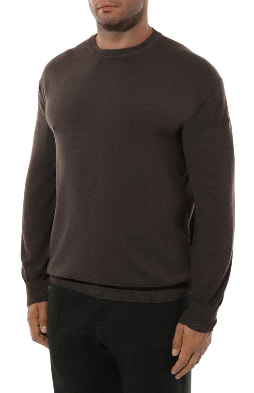 Шерстяной джемпер Paul&Shark 11311001/3XL-6XL Коричневый  11311001/3XL-6XL Фото 3
