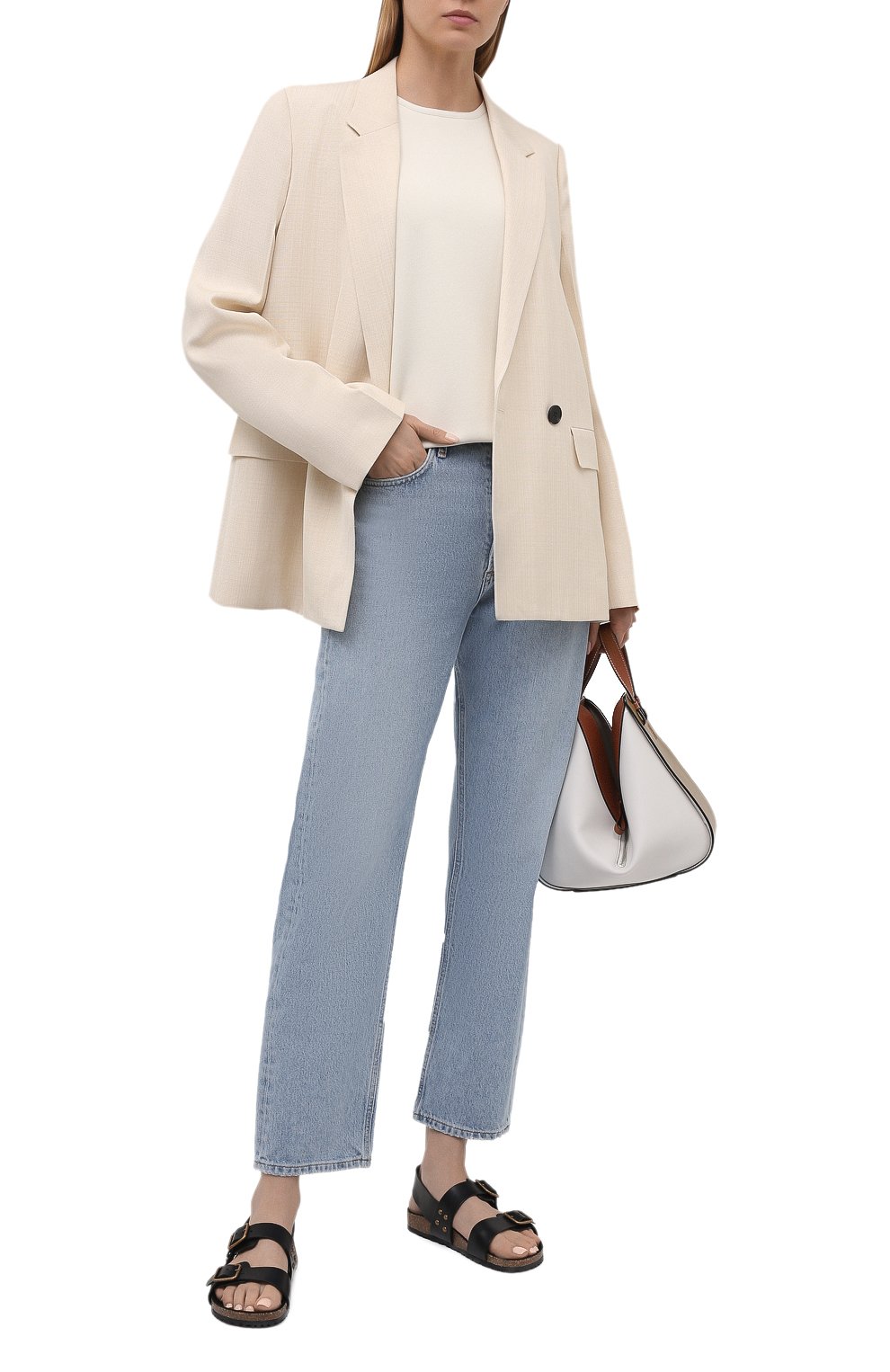 Кожаные сандалии jam SAINT LAURENT, арт. 649425/12K00, фото 2