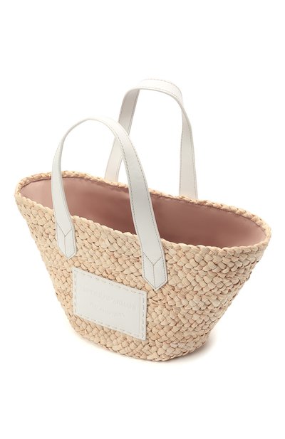 Сумка-тоут EMPORIO ARMANI светло-бежевого цвета по цене 33450 руб., арт. Y3D210/Y279Y, фото 4 Сумка-тоут EMPORIO ARMANI, арт. Y3D210/Y279Y, фото 4