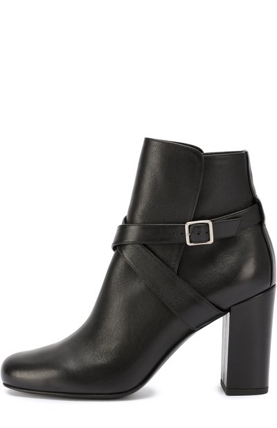 Кожаные ботильоны babies с ремешками SAINT LAURENT, арт. 447330/CY500, фото 1