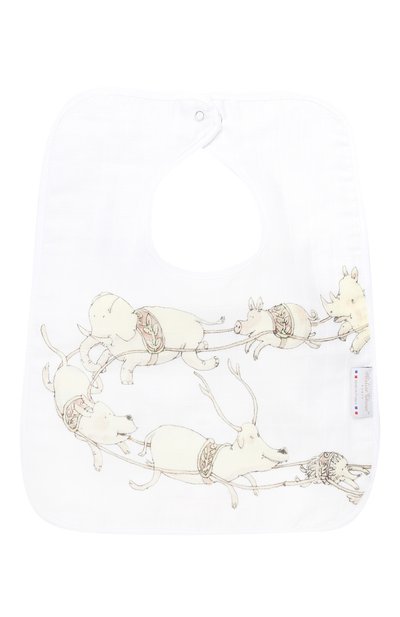 Хлопковый нагрудник ATELIER CHOUX, арт. LARGE BIB SANTA`S SLEIGH, фото 2