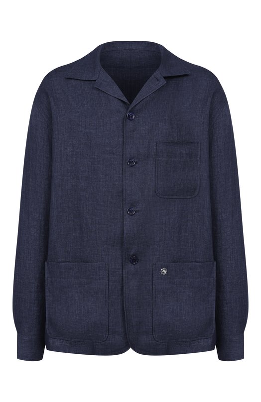 Льняная куртка-рубашка Stefano Ricci SP008204/BN2930 Синий SP008204/BN2930