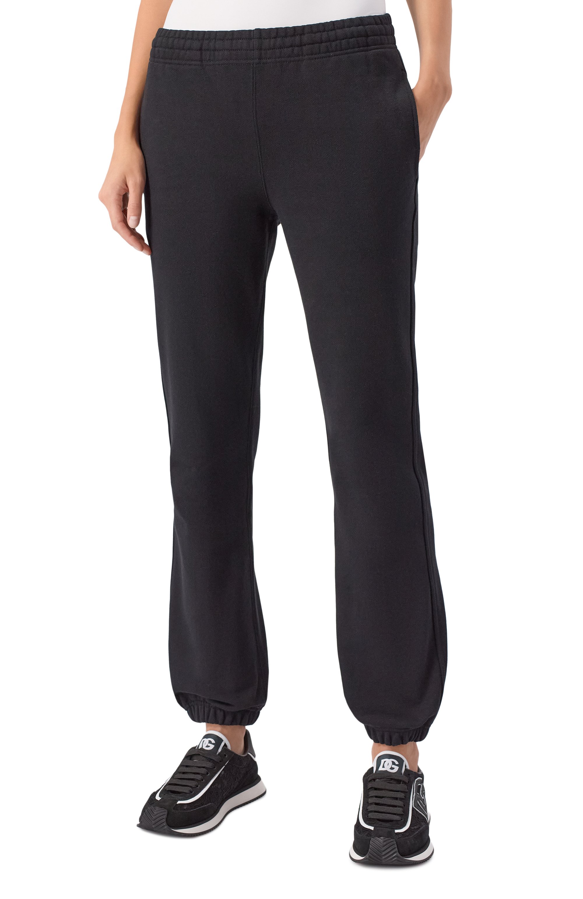 Хлопковые джоггеры BURBERRY черного цвета по цене 95450 руб., арт. 8110972, фото 3 Хлопковые джоггеры BURBERRY, арт. 8110972, фото 3