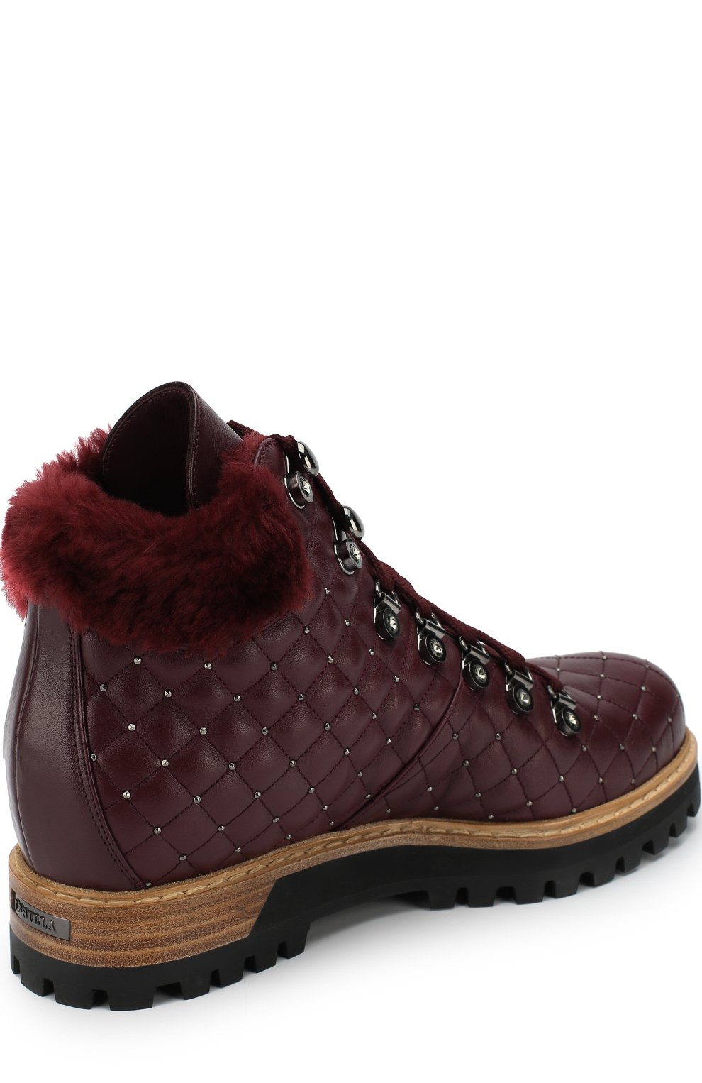 Кожаные ботинки LE SILLA бордового цвета по цене 104000 руб., арт. 7512M040M1MMCHI, фото 4 Кожаные ботинки LE SILLA, арт. 7512M040M1MMCHI, фото 4