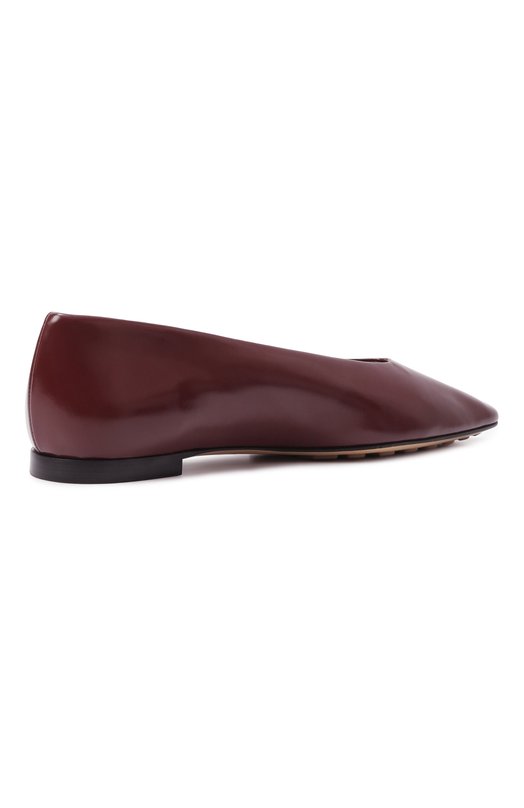 Кожаные балетки Sofia Bottega Veneta 827545/V3H90 Бордовый  827545/V3H90 Фото 5