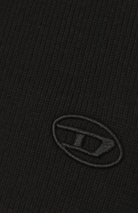 Шарф из шерсти и хлопка Diesel A05165/0DA0B Чёрный  A05165/0DA0B Фото 4