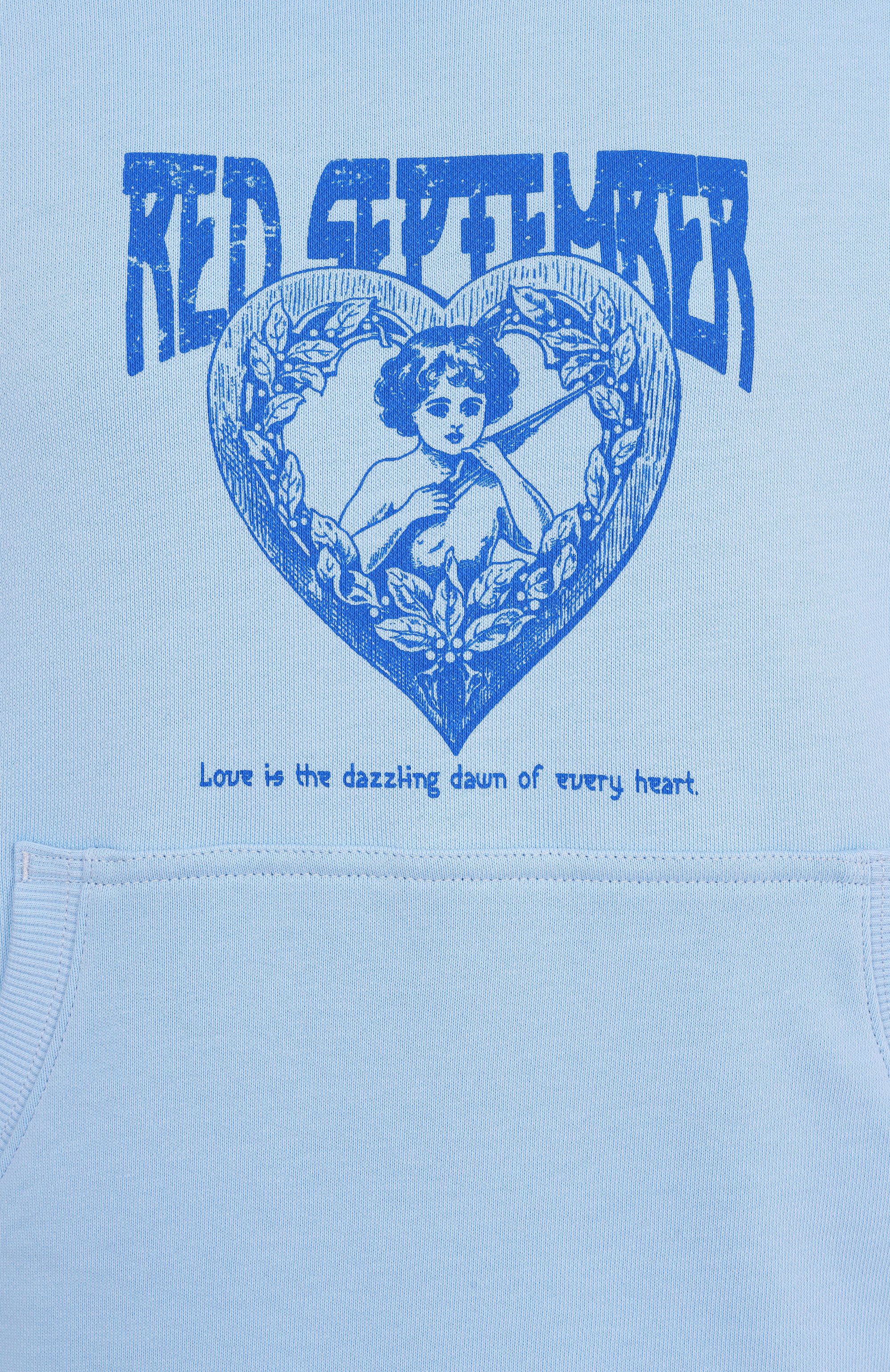 Хлопковое худи RED SEPTEMBER голубого цвета по цене 17000 руб., арт. 225.02.HDY32.43, фото 6 Хлопковое худи RED SEPTEMBER, арт. 225.02.HDY32.43, фото 6