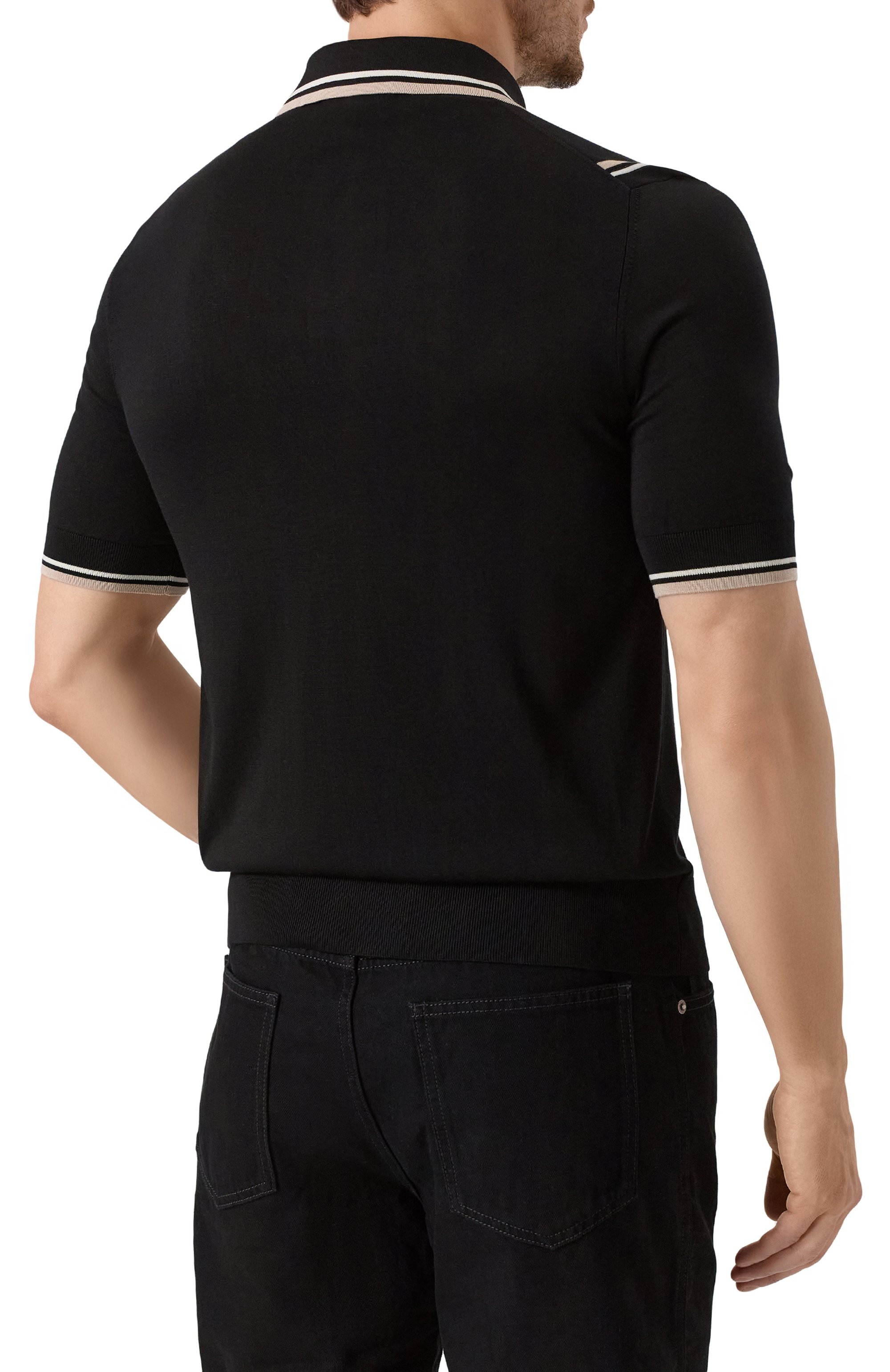 Шелковое поло DOLCE & GABBANA, арт. GXZ02T/JBSLS, фото 4