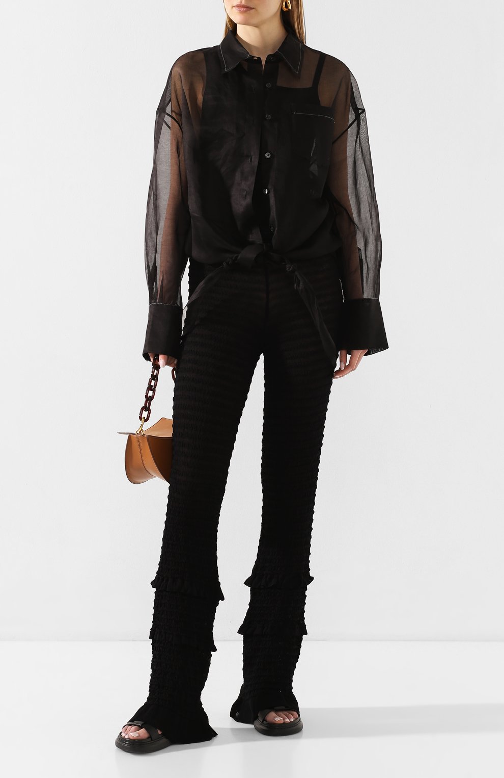 Хлопковая рубашка ACNE STUDIOS, арт. AC0254/W, фото 2
