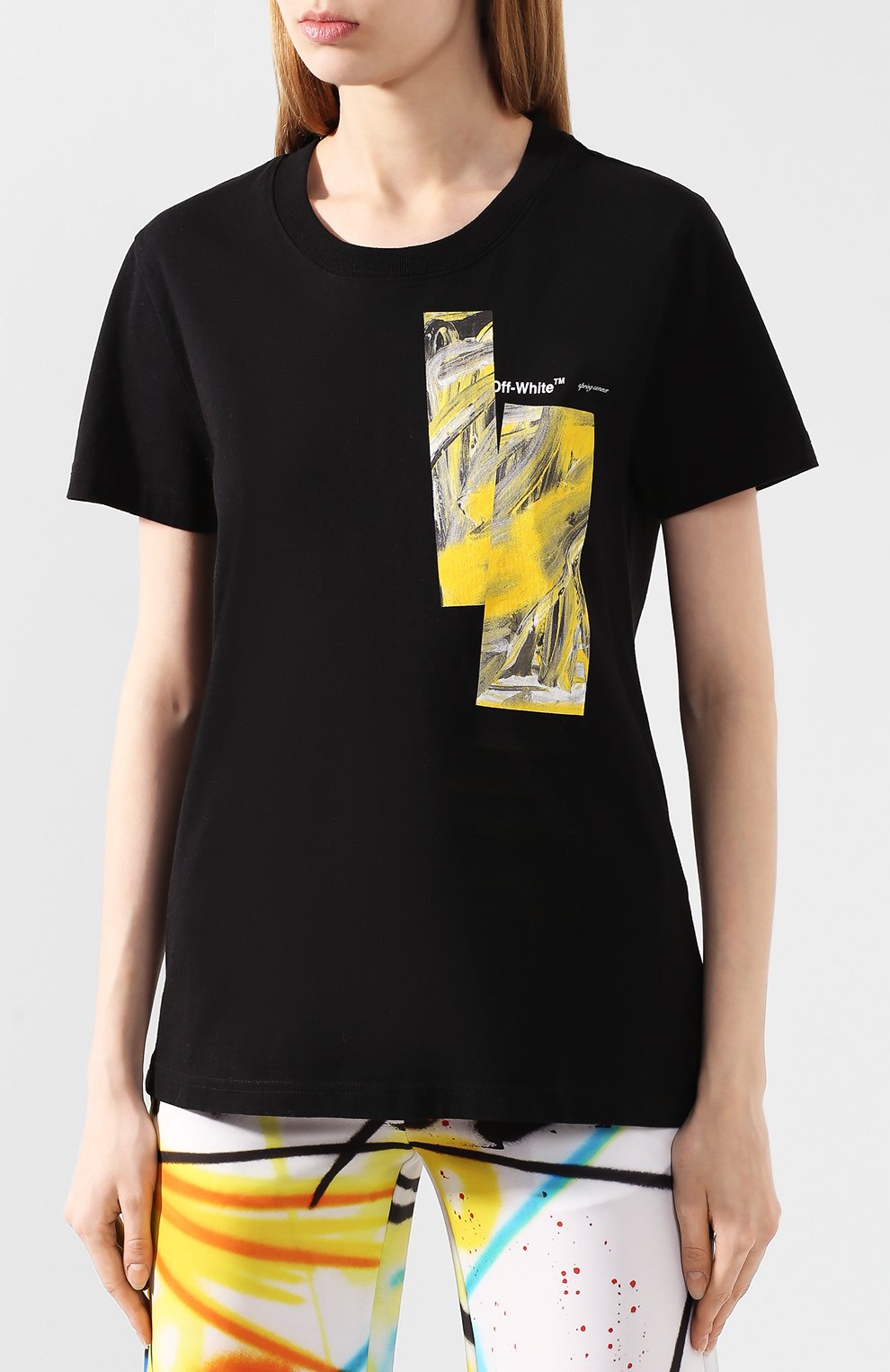 Хлопковая футболка OFF-WHITE, арт. 0WAA049S20JER0081018, фото 3