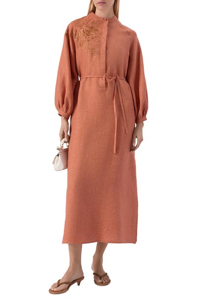 Женское льняное платье MVST, арт. M26.2PW.D900/ZEG3043