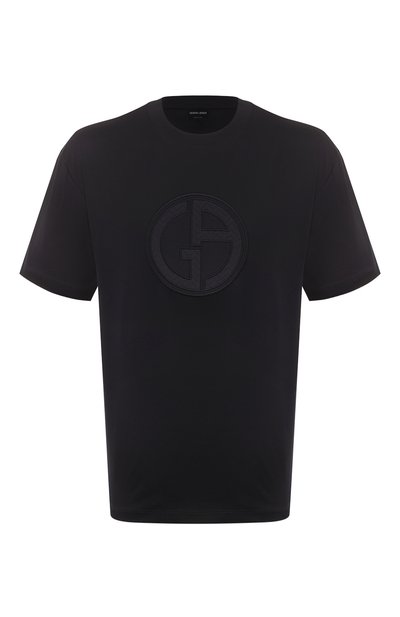 Мужская хлопковая футболка GIORGIO ARMANI, арт. 3DSM68/SJXDZ