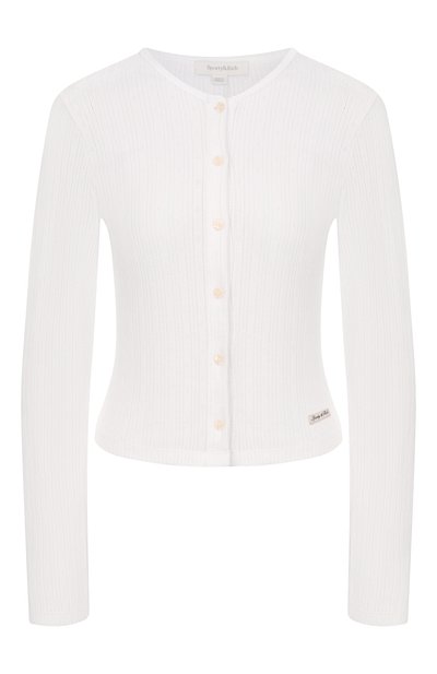 Женский хлопковый кардиган SPORTY AND RICH, арт. CA04576326WH01