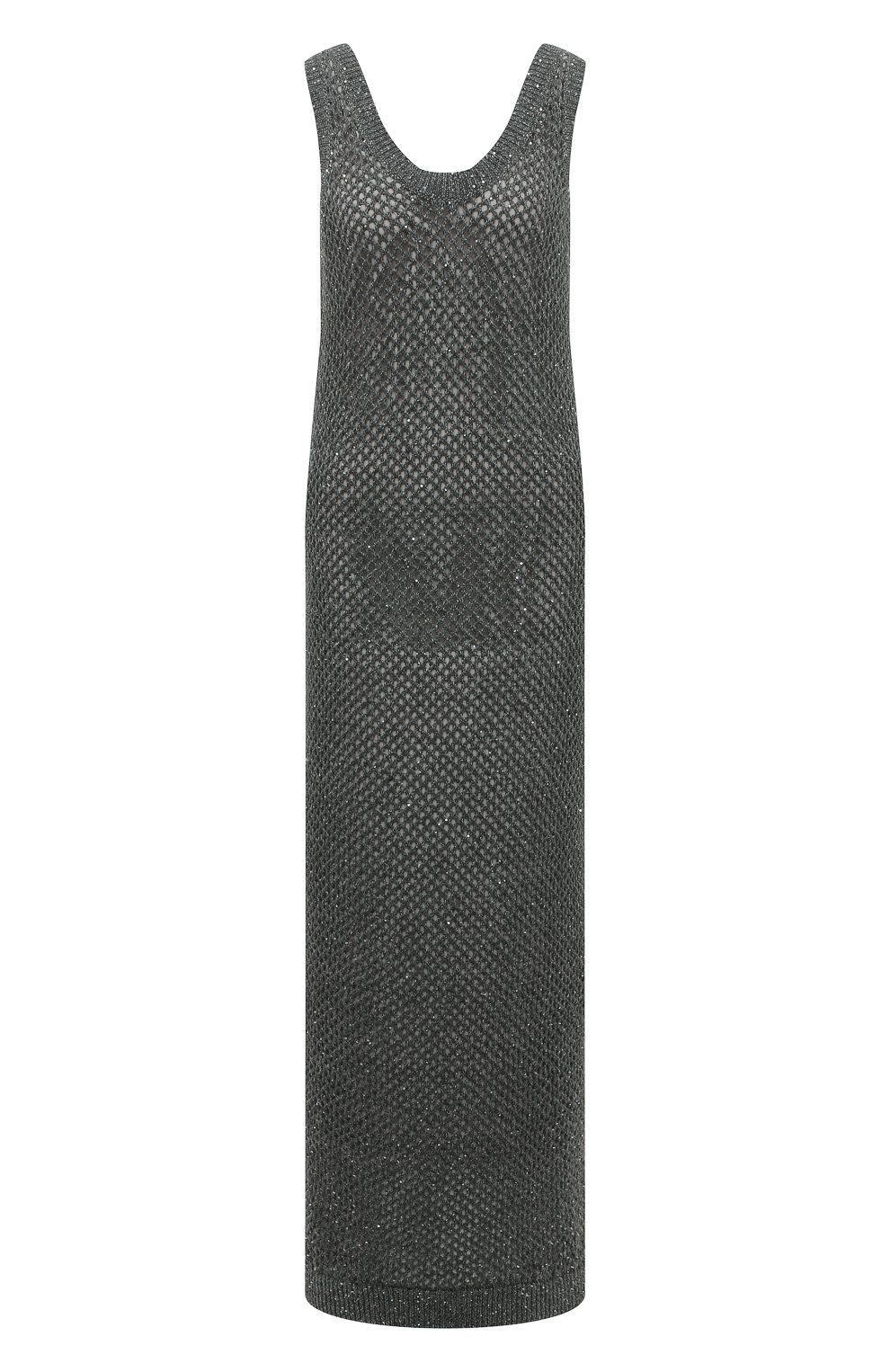 Платье изо льна и хлопка BRUNELLO CUCINELLI, арт. 221MAJ586A90, фото 1