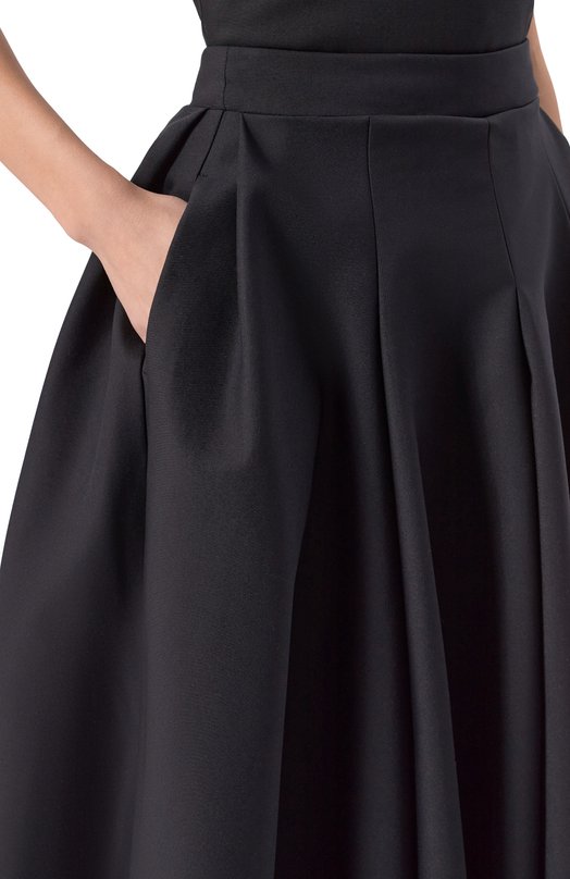 Юбка из хлопка и вискозы Borne Bourgeois SW-SK-BO-5009 Чёрный  SW-SK-BO-5009 Фото 5