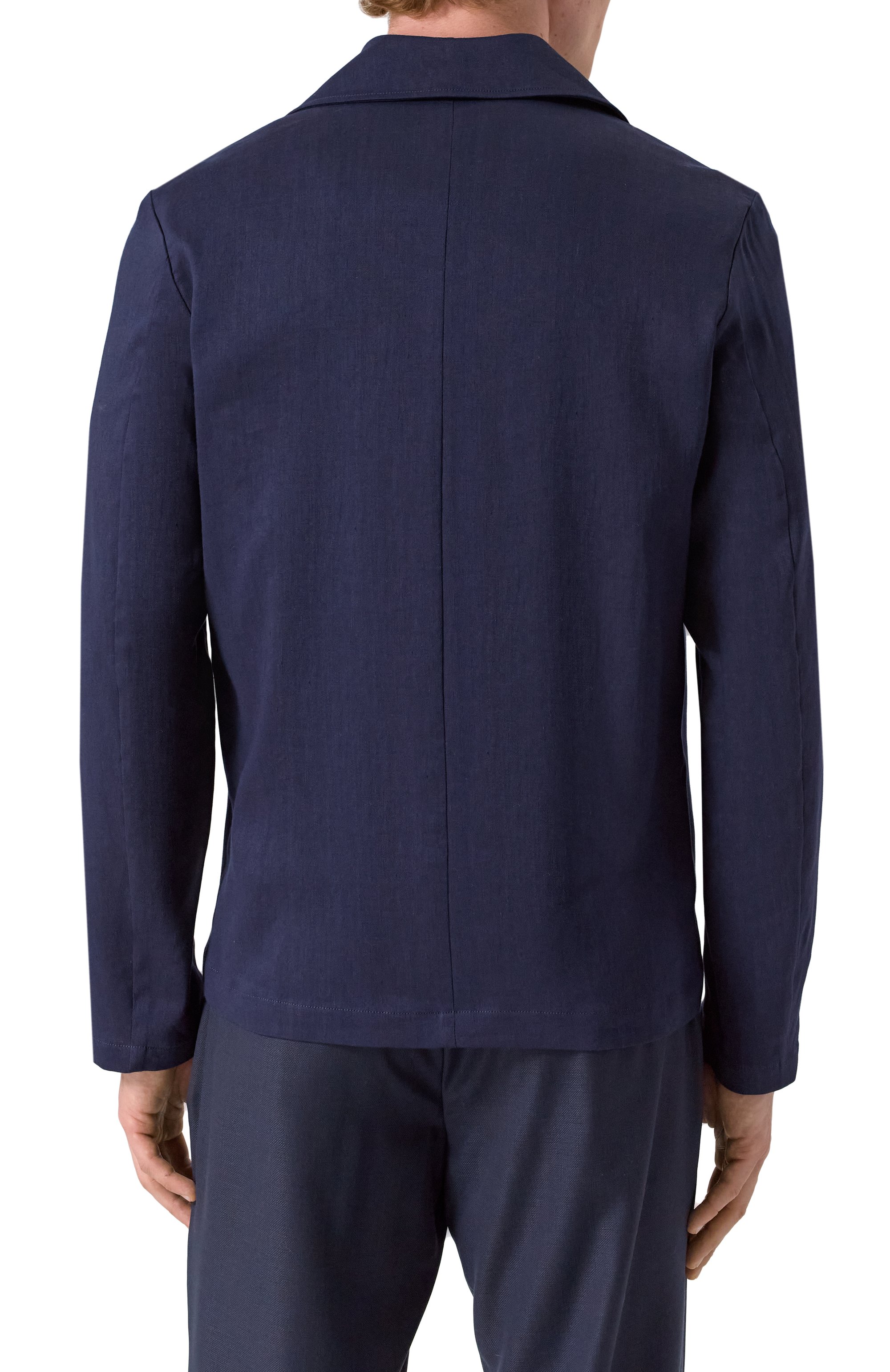 Куртка-рубашка изо льна и шерсти CORNELIANI, арт. 25LI20-2518468, фото 4