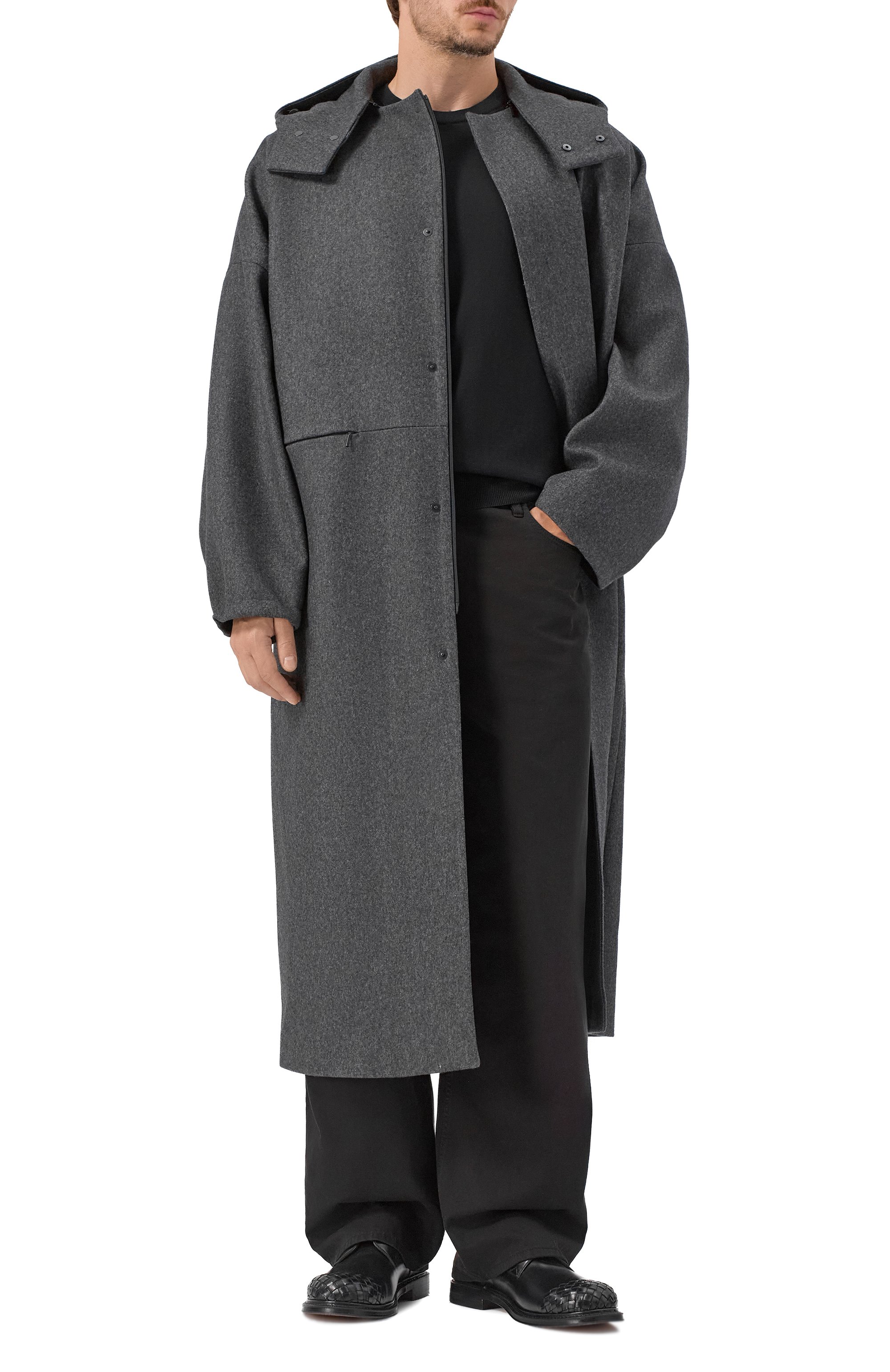 Шерстяное пальто HEVO, арт. ALBER0NA L130K/I740, фото 2