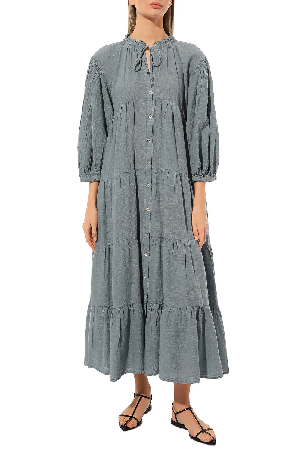 Платье из хлопка и льна PEARL&CAVIAR, арт. S23P6240, фо то 3