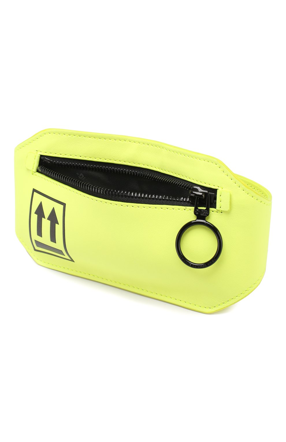 Кожаная сумка OFF-WHITE желтого цвета по цене 63000 руб., арт. 0WNA072S199830876210, фото 4 Кожаная сумка OFF-WHITE, арт. 0WNA072S199830876210, фото 4