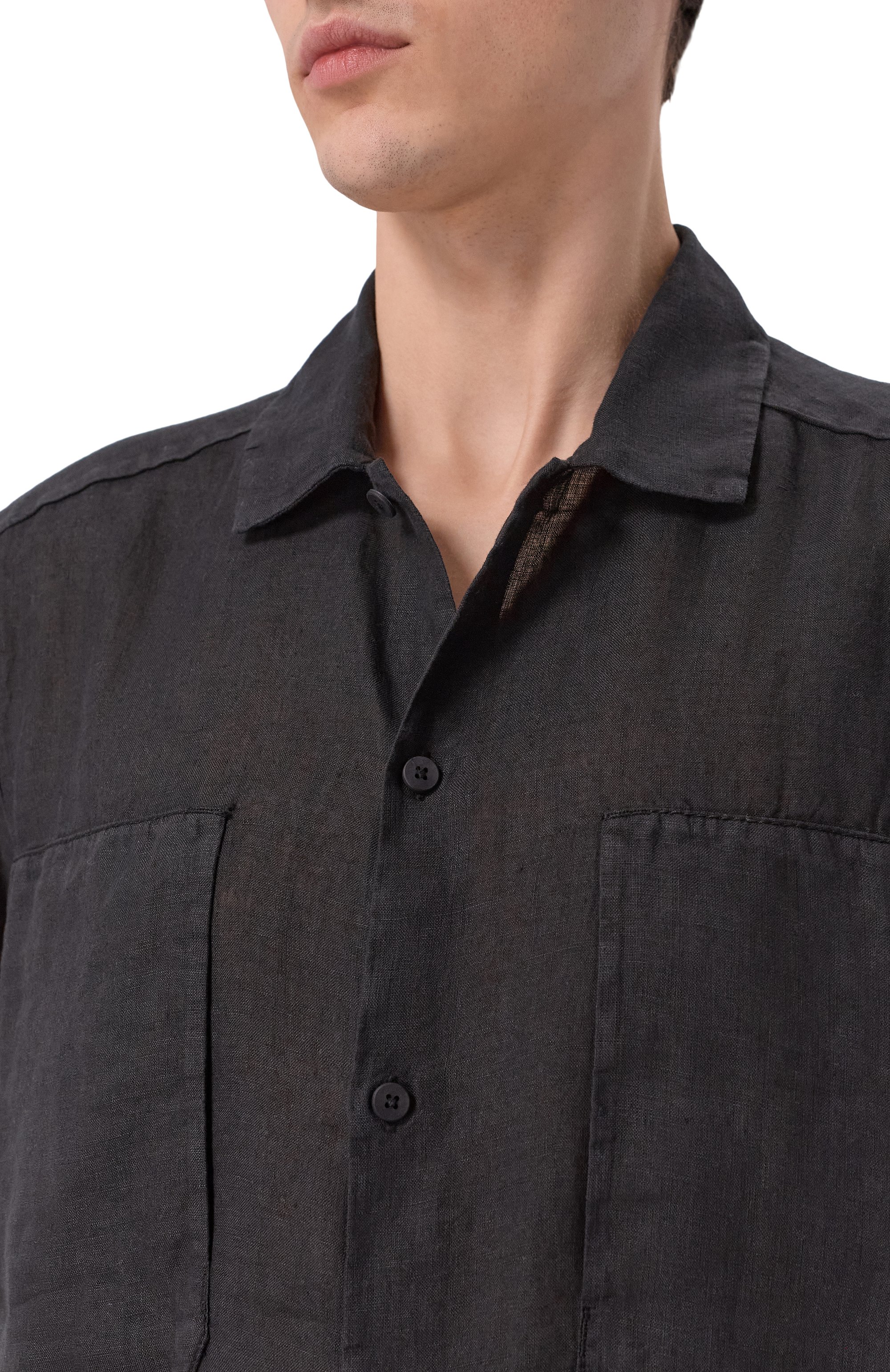 Льняная рубашка TRANSIT, арт. CFUTRCV312, фото 5