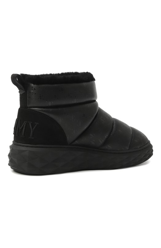 Кожаные полусапоги Xan Jimmy Choo XANQJJVBLACKMIX/ Чёрный  XANQJJVBLACKMIX/ Фото 5