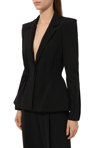 Жакет ELIE SAAB черного цвета по цене 216000 руб., арт. J0032N, фото 3 Жакет ELIE SAAB, арт. J0032N, фото 3